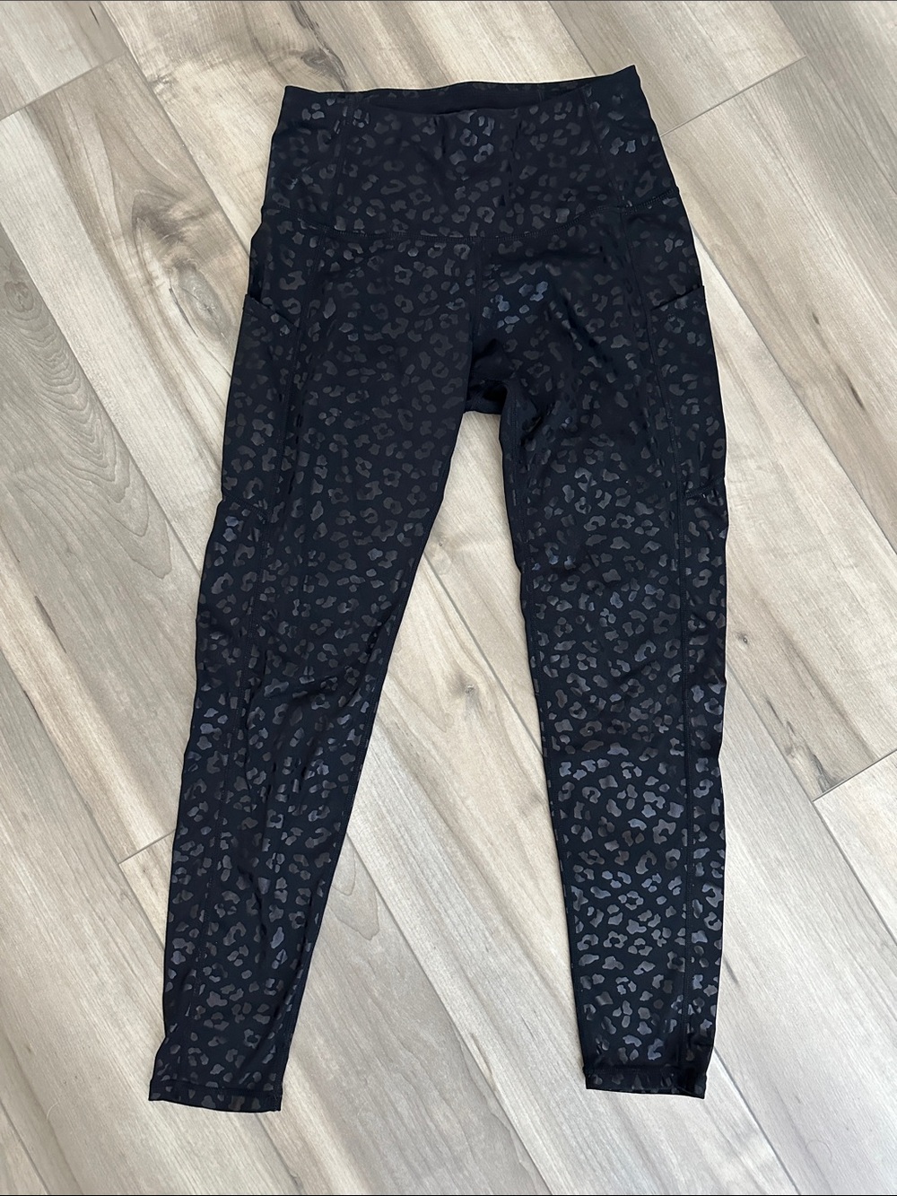 Black Leopard Print Leggings